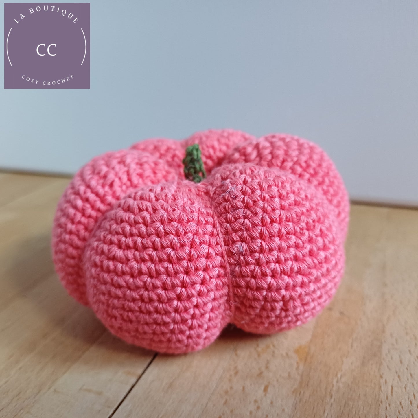 Citrouille décorative rose orangé