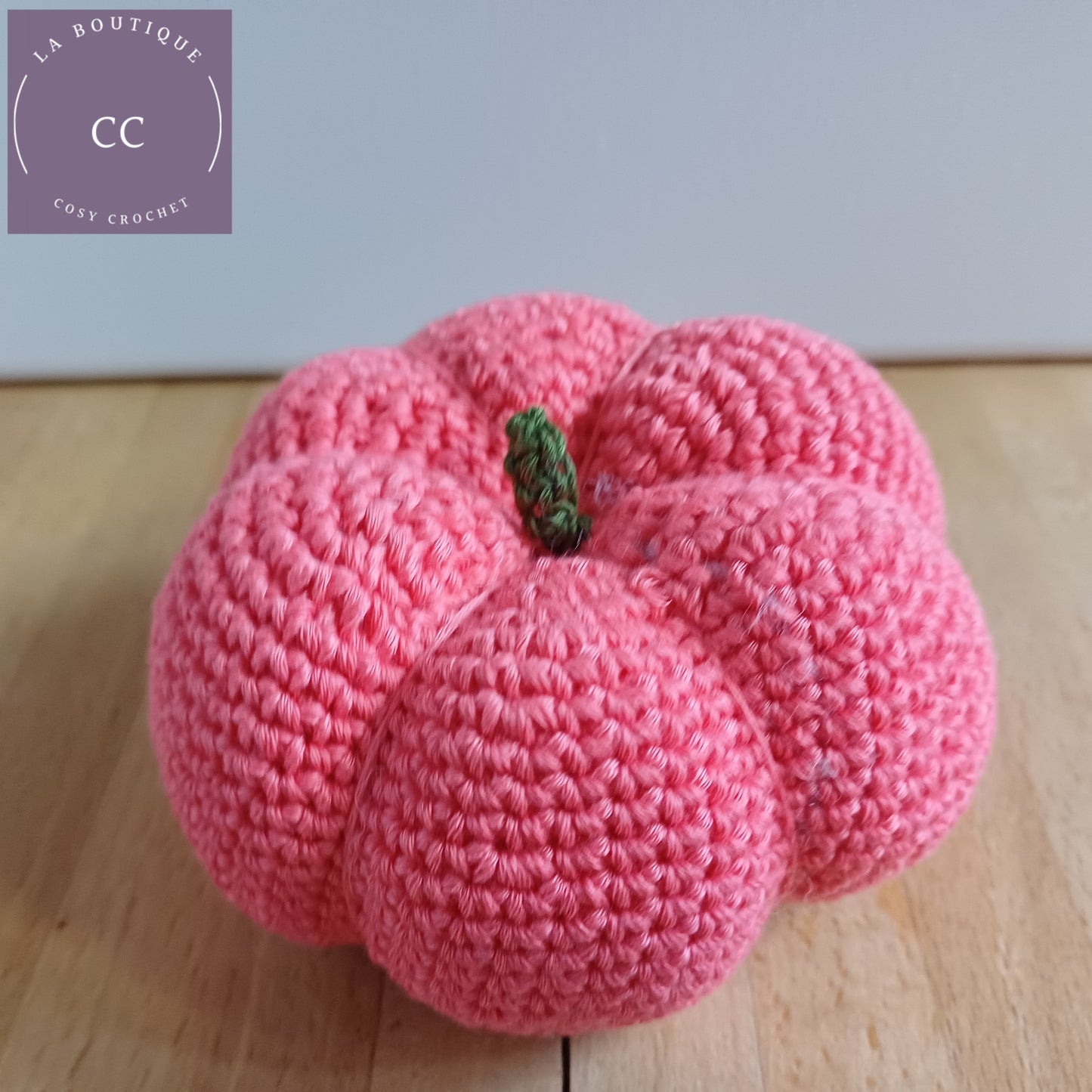 Citrouille décorative rose orangé