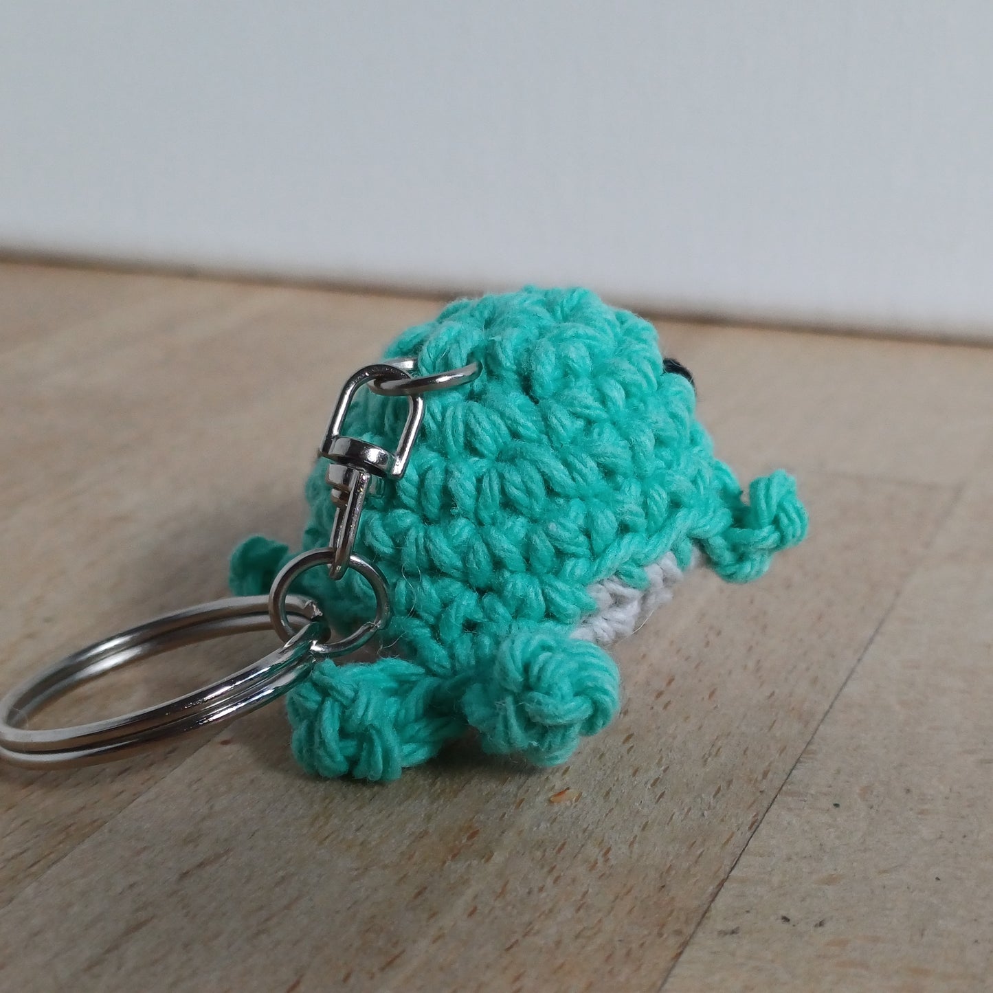 Porte-clés mini baleine verte