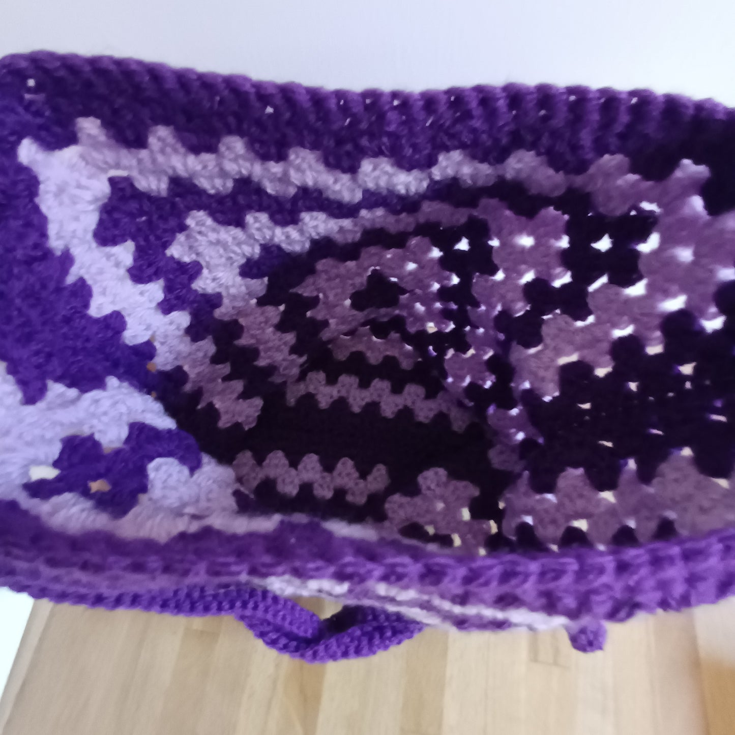 Tote bag violet et mauve