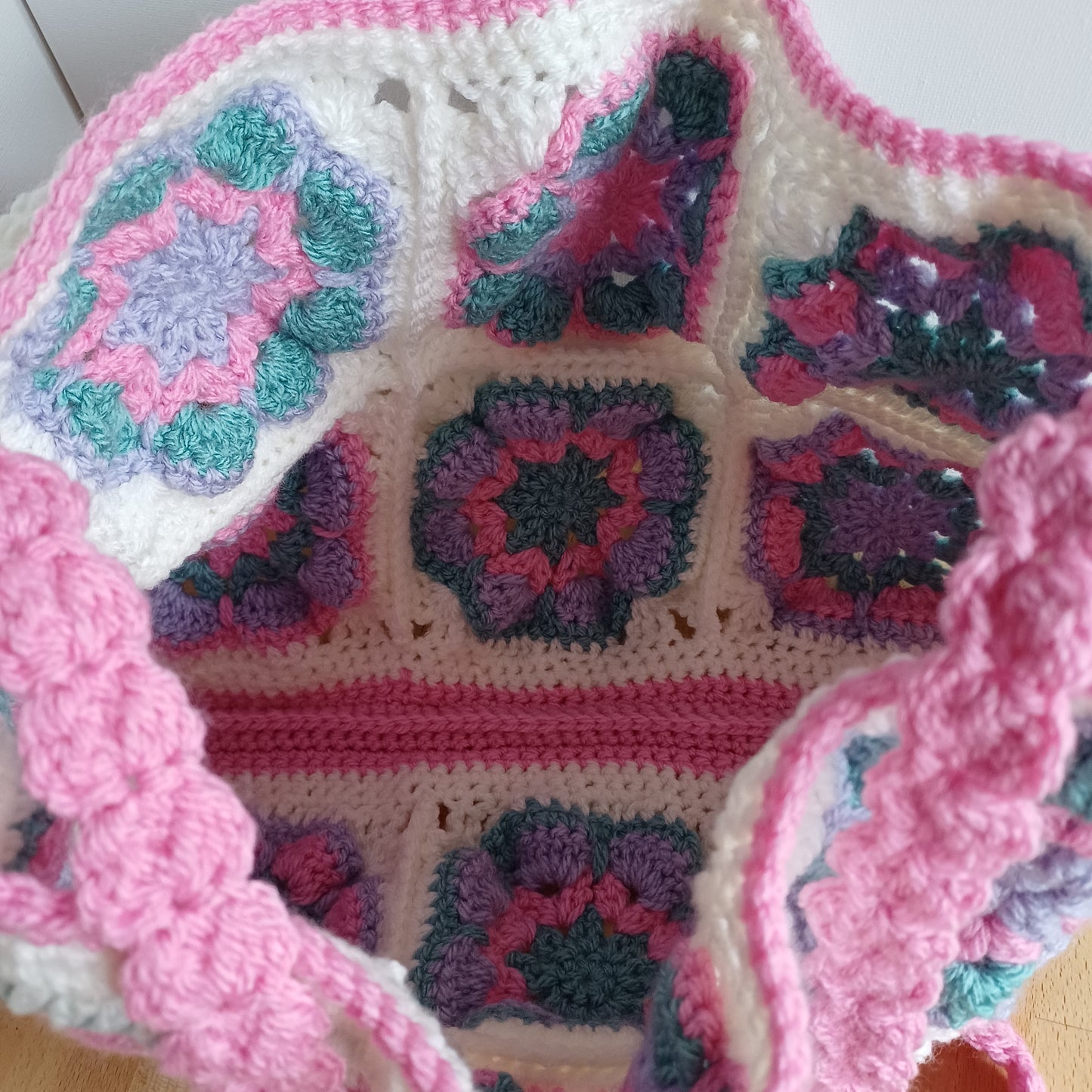 Grand sac bandoulière rose
