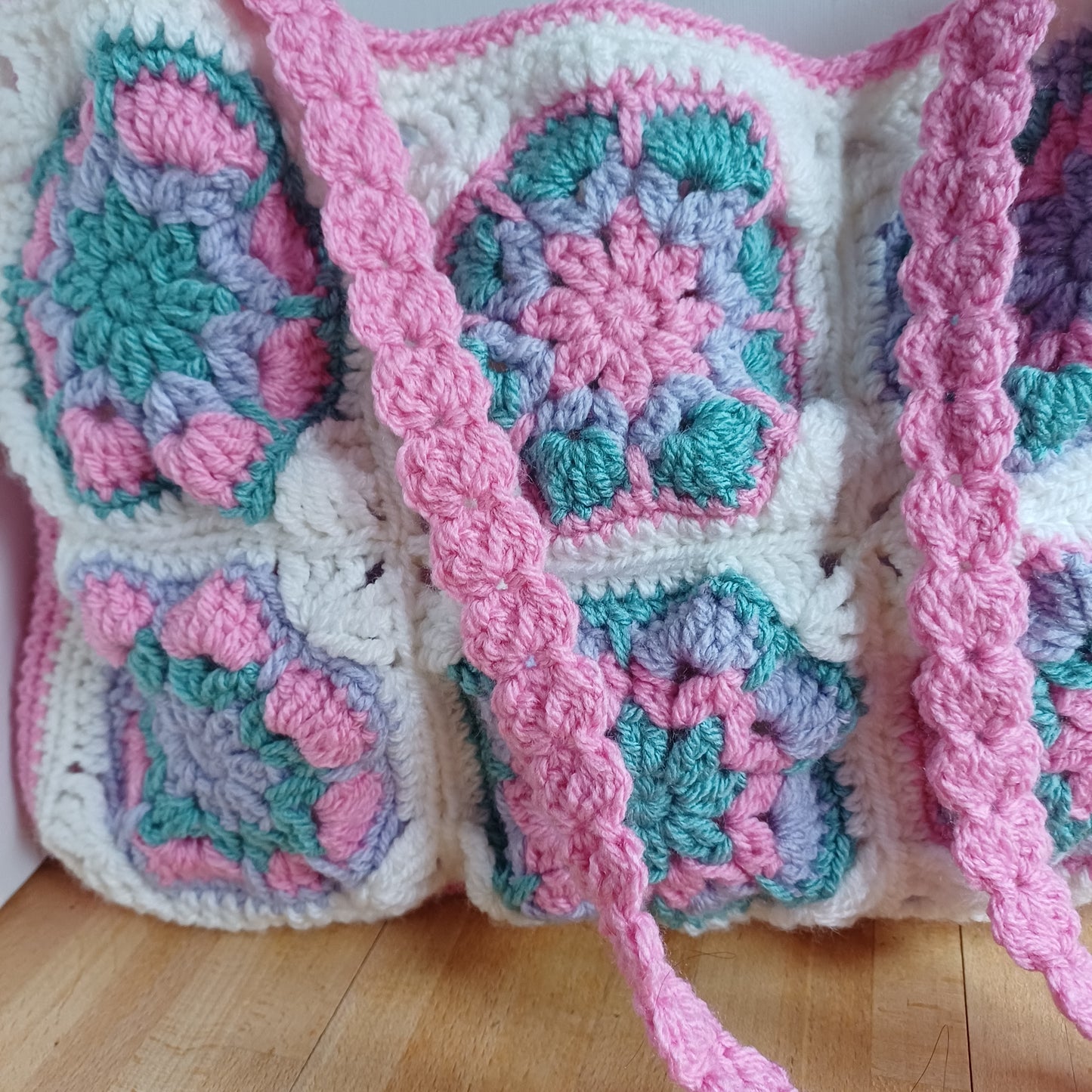 Grand sac bandoulière rose