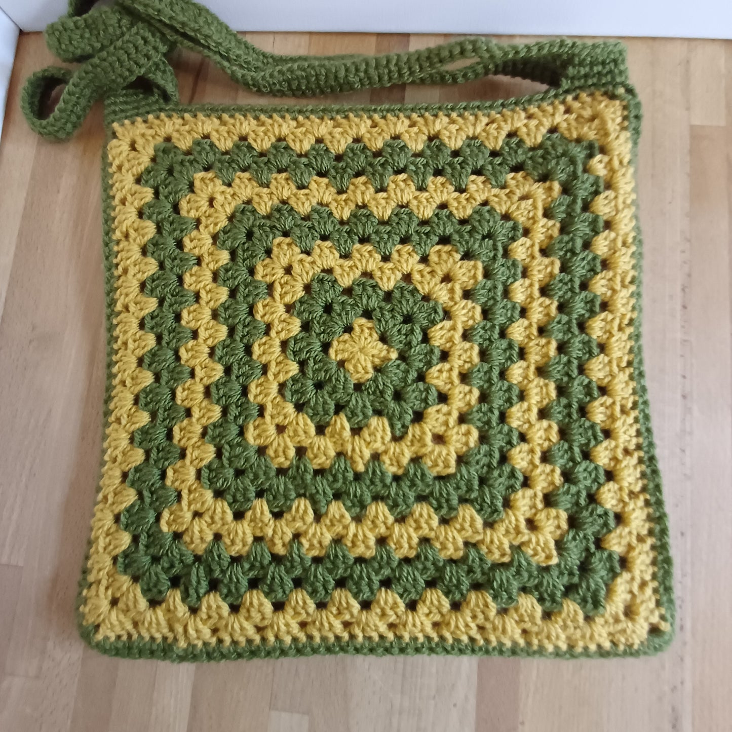Tote bag vert et jaune
