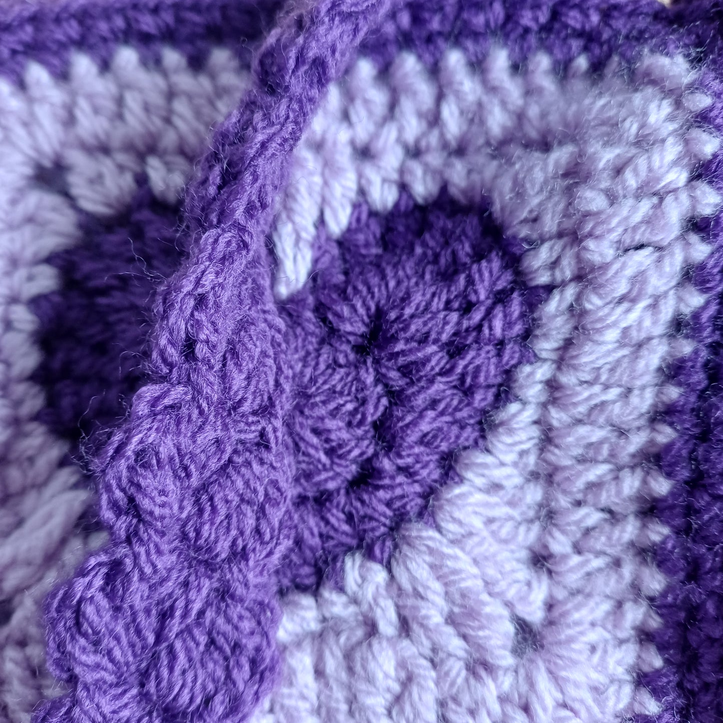 Grand sac bandoulière coeur violet