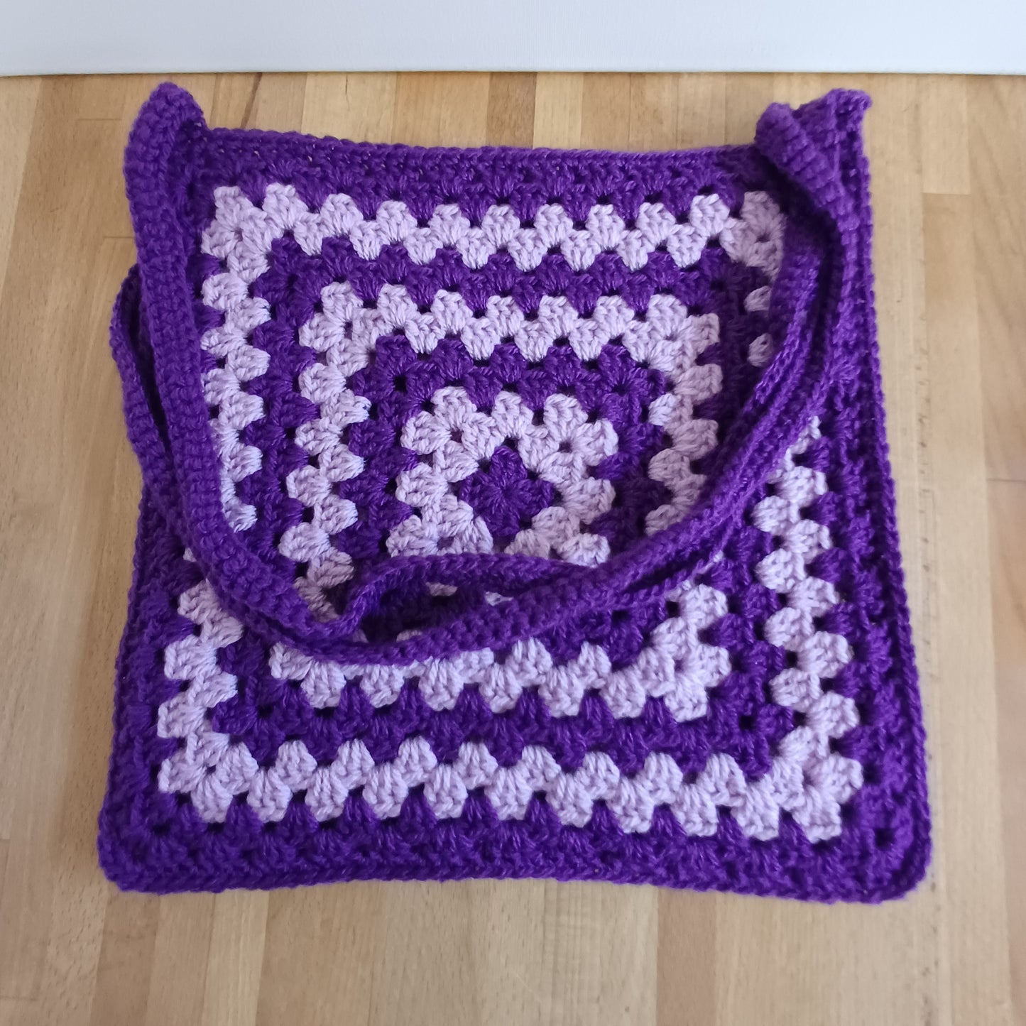 Tote bag violet et mauve