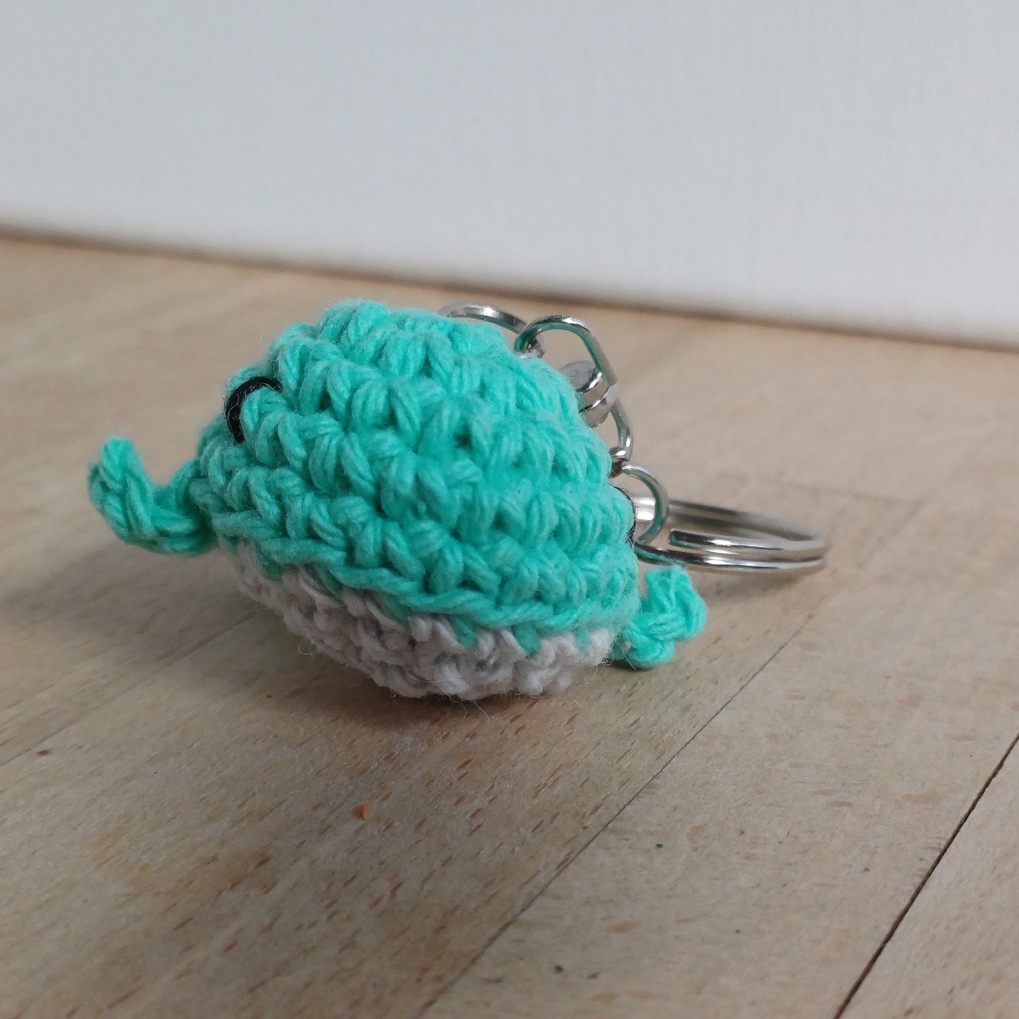 Porte-clés mini baleine verte