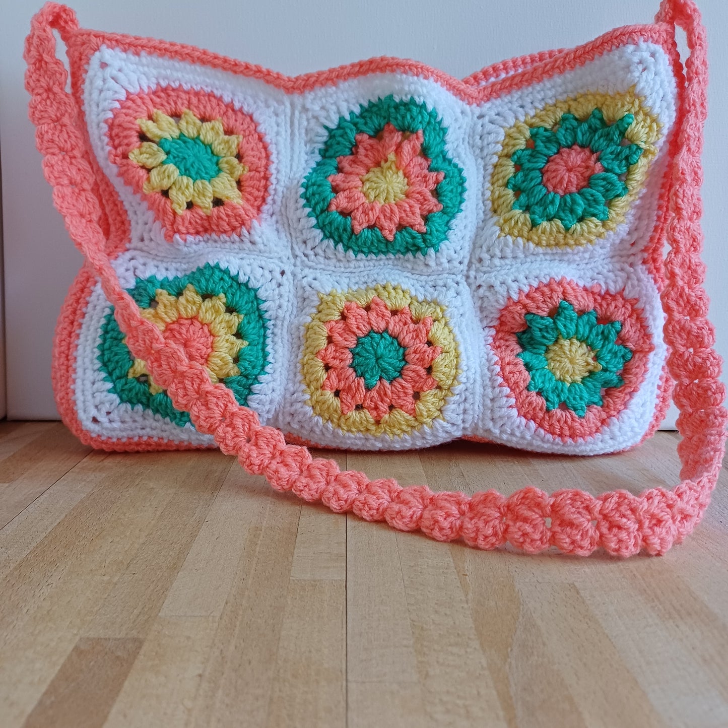 Grand sac bandoulière orange