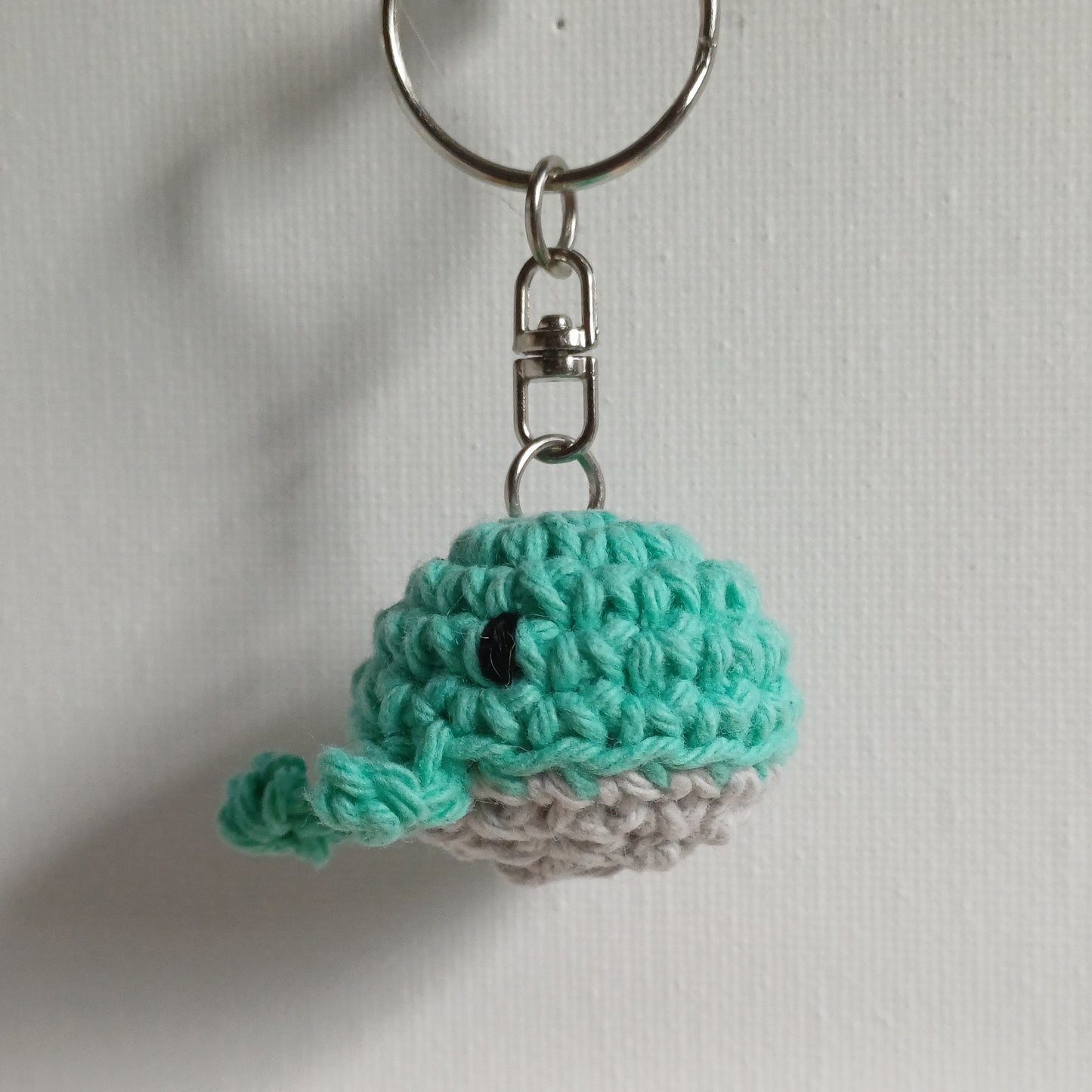 Porte-clés mini baleine verte