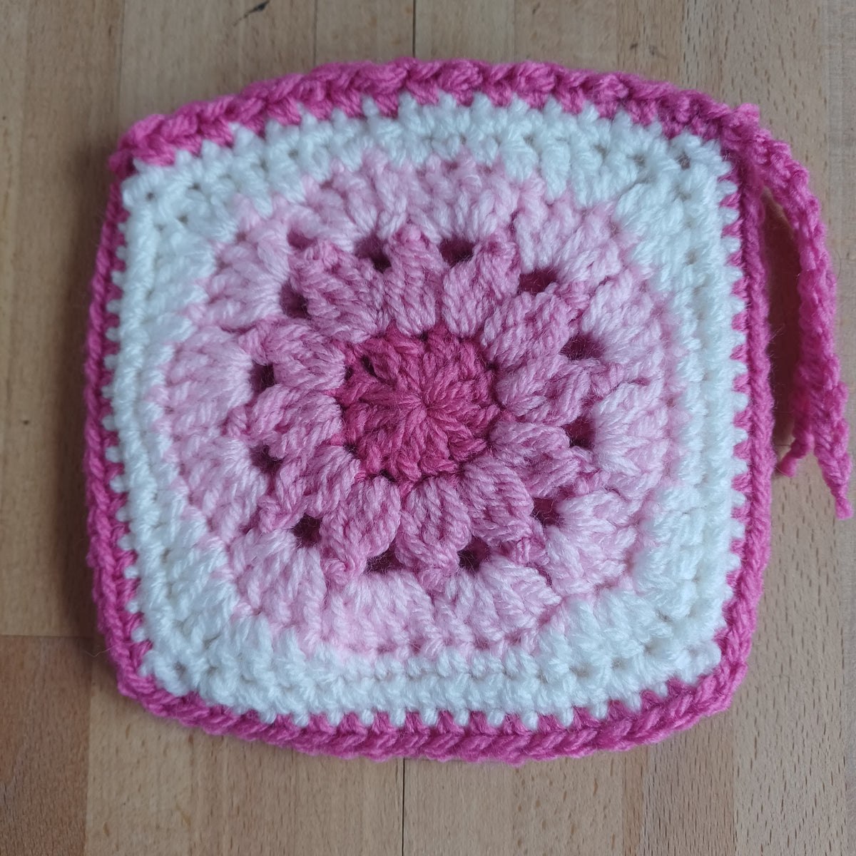 Pochon granny coeur rose