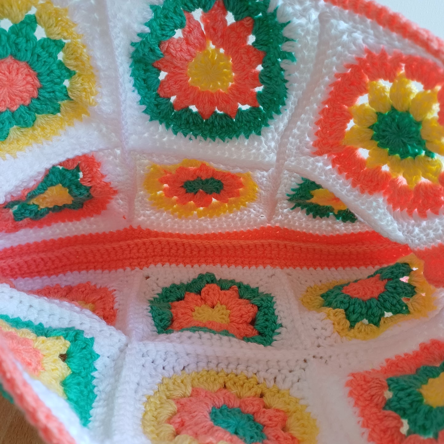 Grand sac bandoulière orange