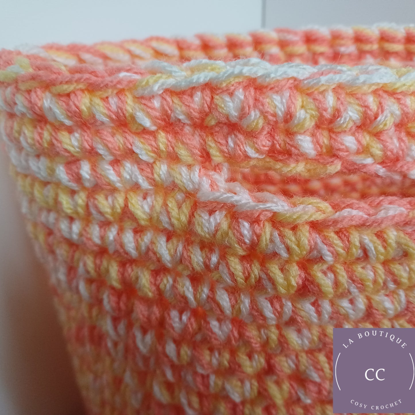 Panier sac multicolore orange