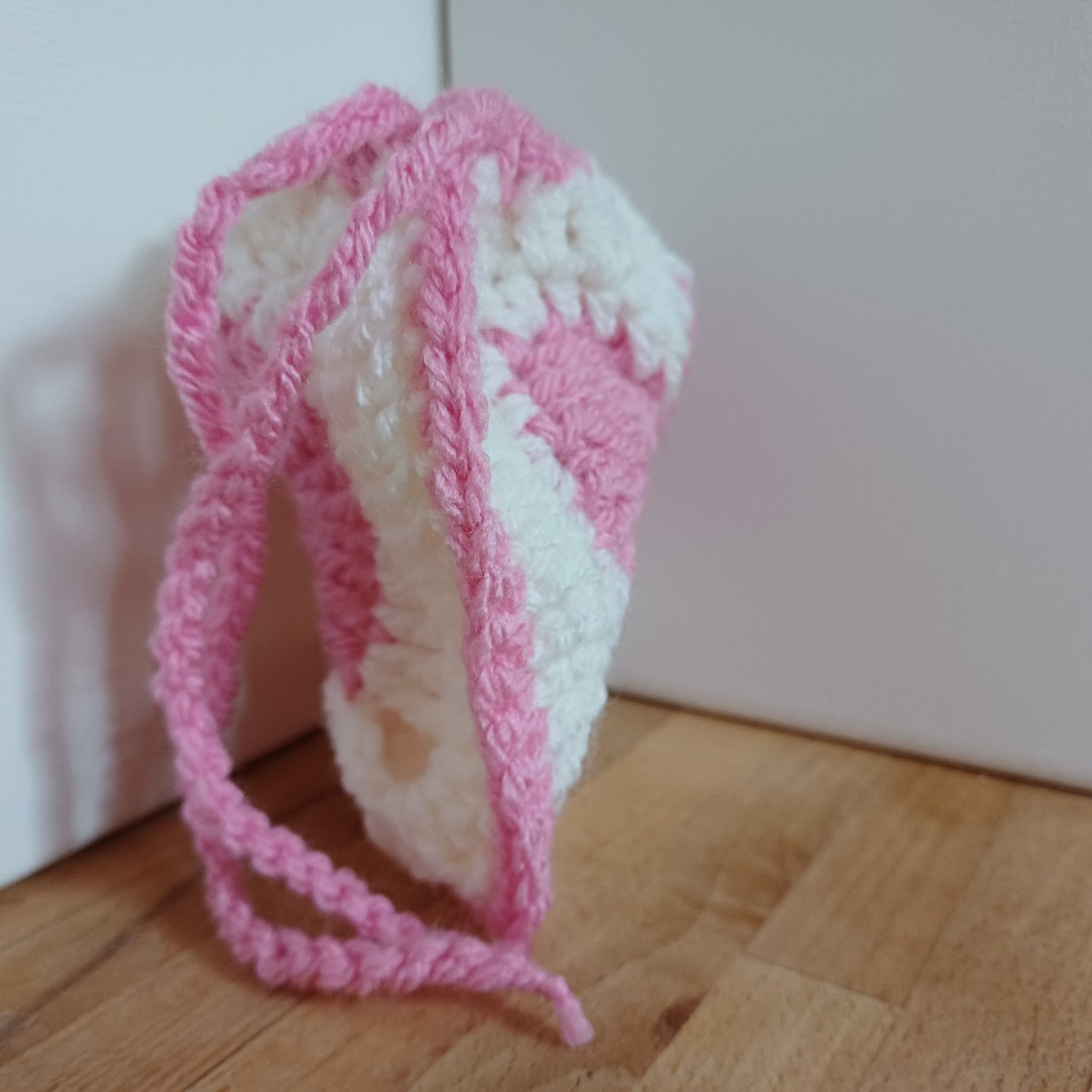 Pochon granny coeur rose