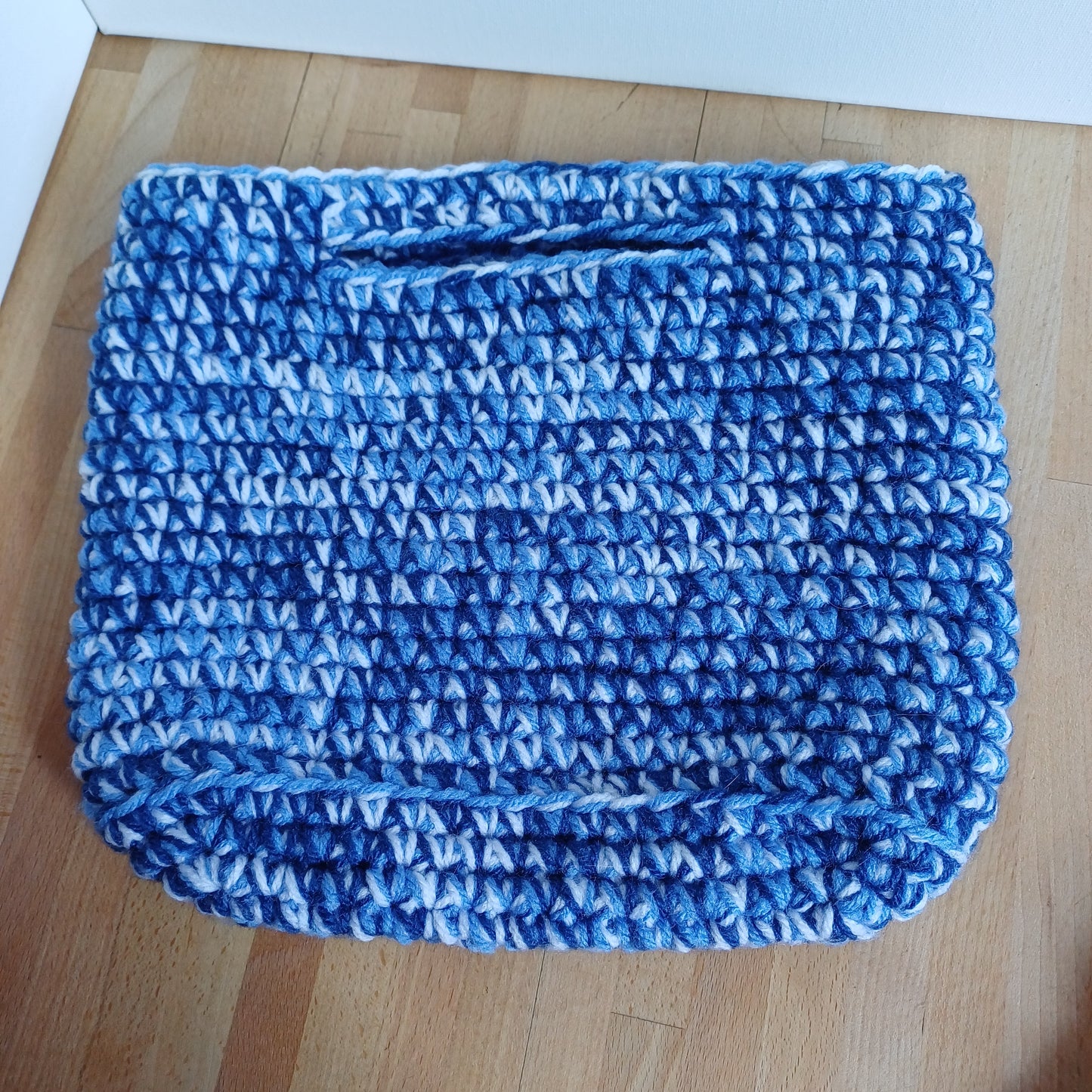 Panier sac multicolore bleu