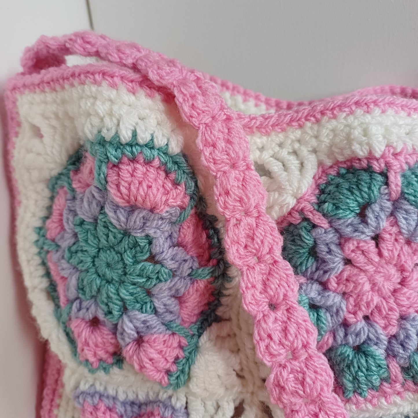 Grand sac bandoulière rose