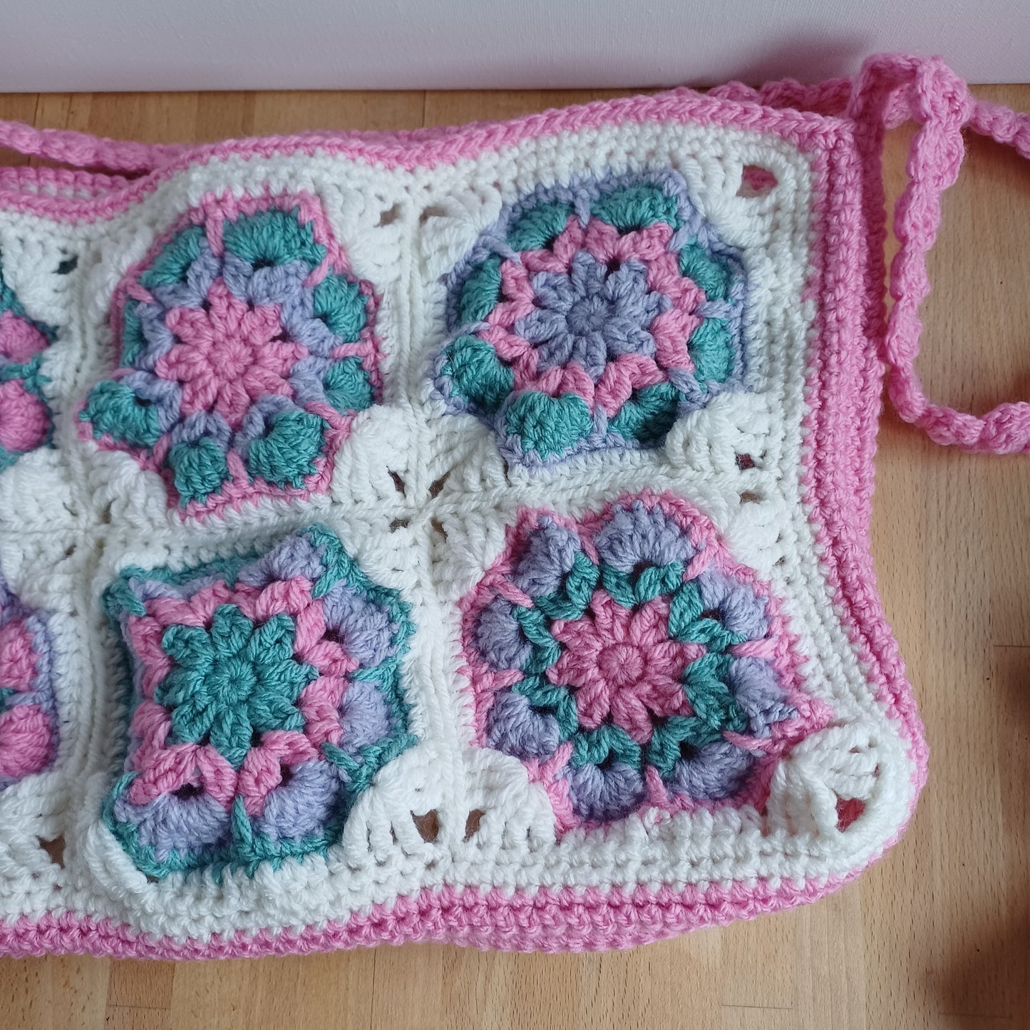 Grand sac bandoulière rose