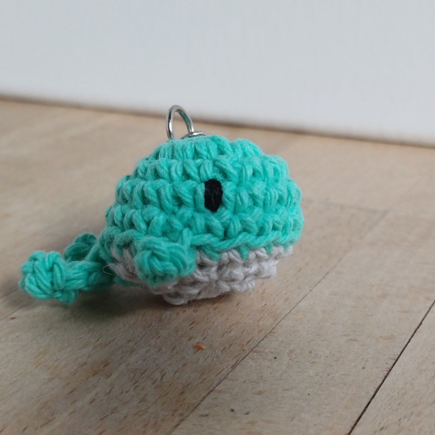 Porte-clés mini baleine verte