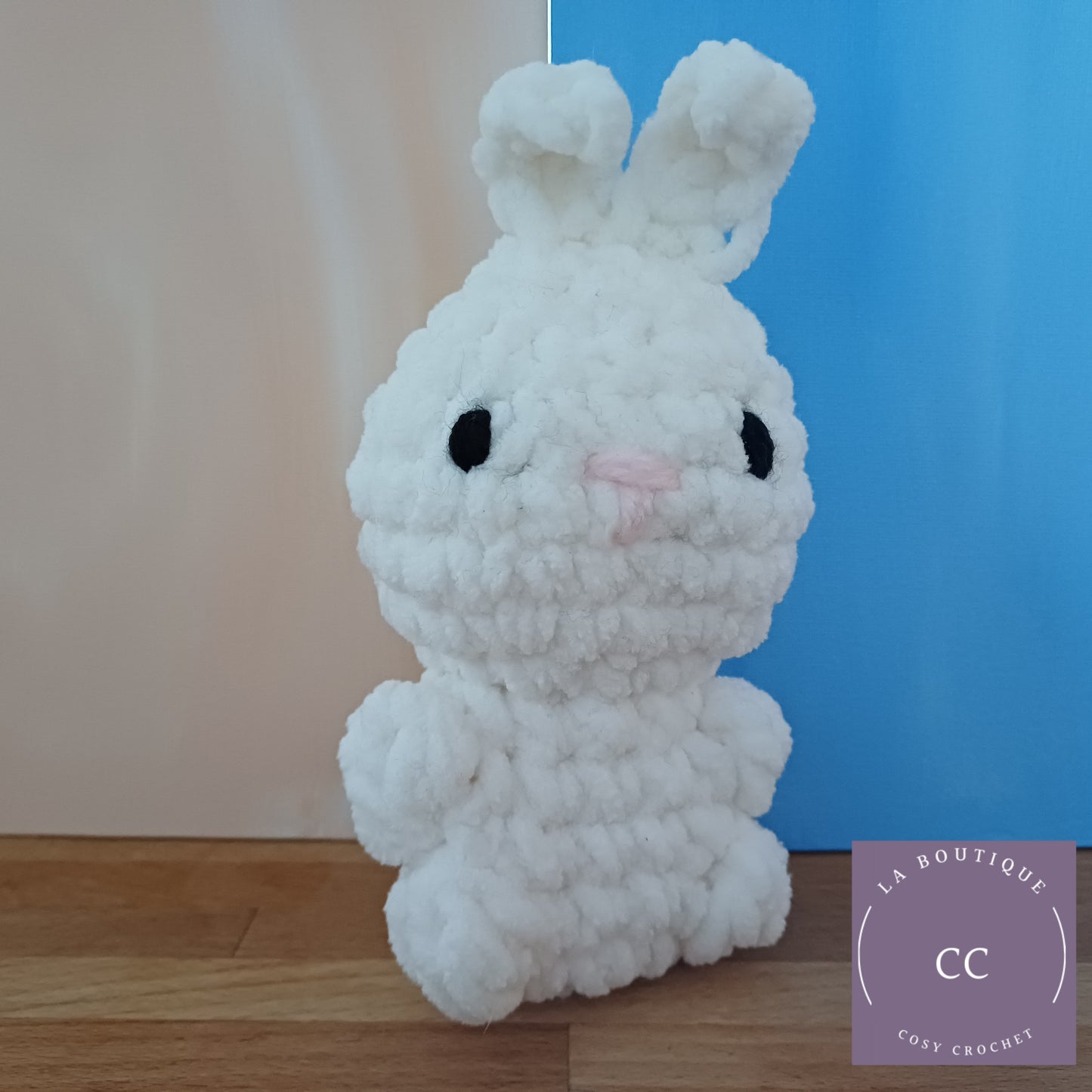 Peluche lapin blanc