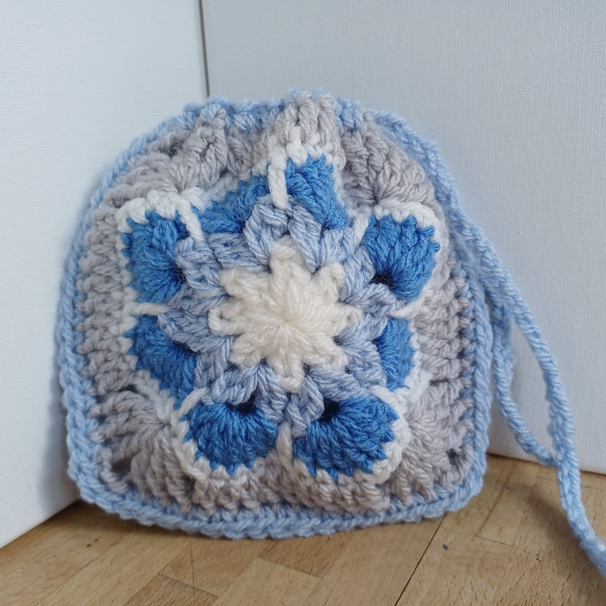 Pochon granny bleu clair
