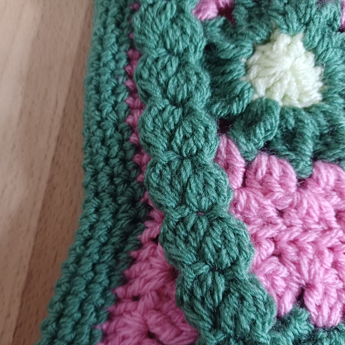 Grand sac bandoulière rose et vert