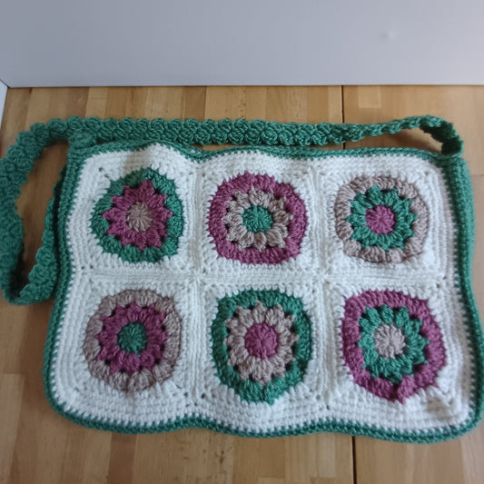 Grand sac bandoulière vert