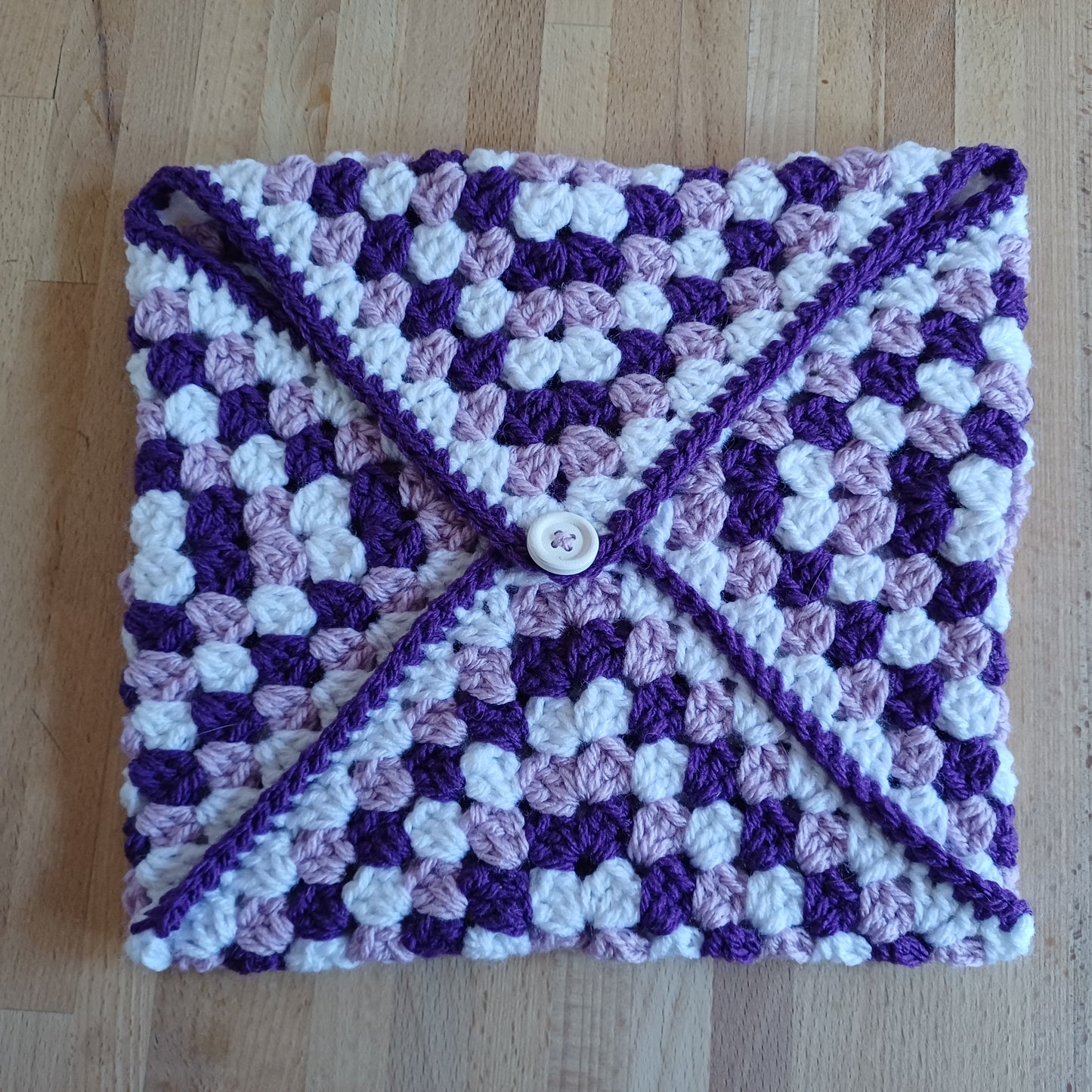 Pochette enveloppe pour livre duo de violet