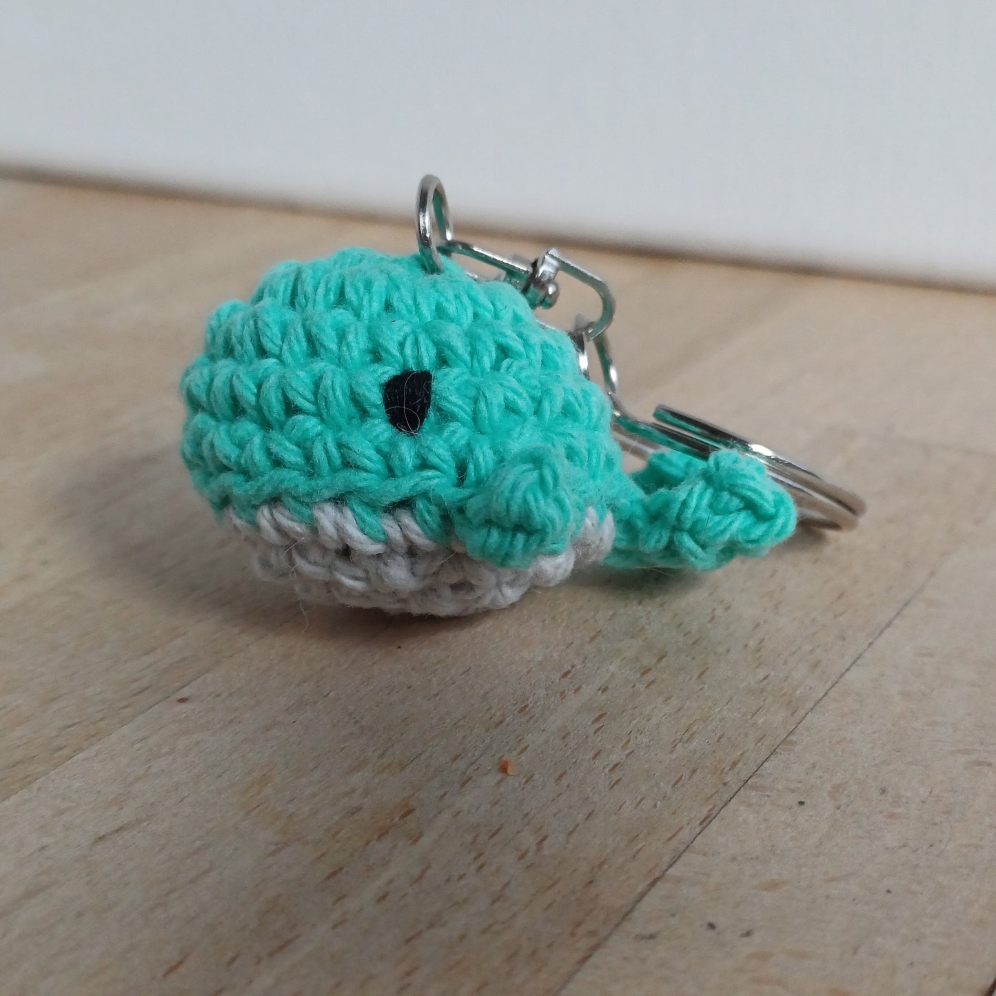 Porte-clés mini baleine verte