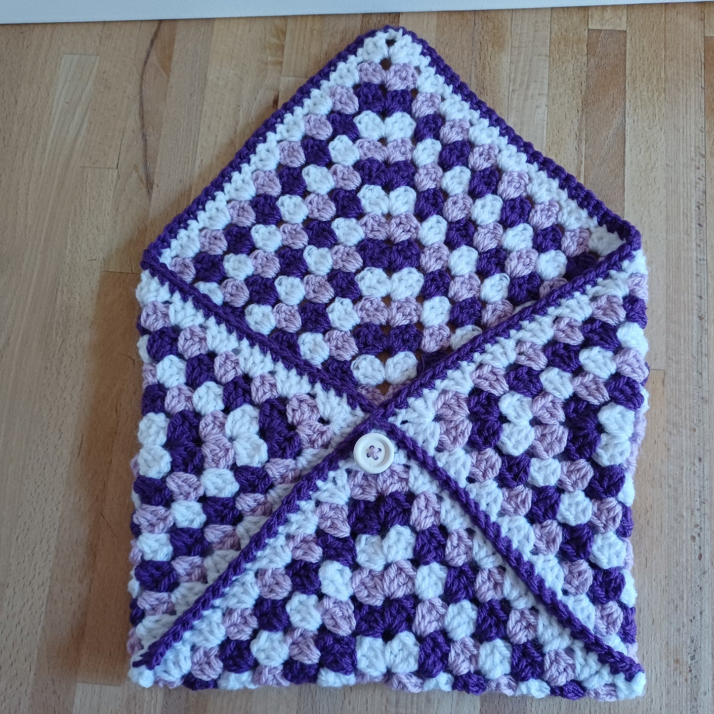 Pochette enveloppe pour livre duo de violet