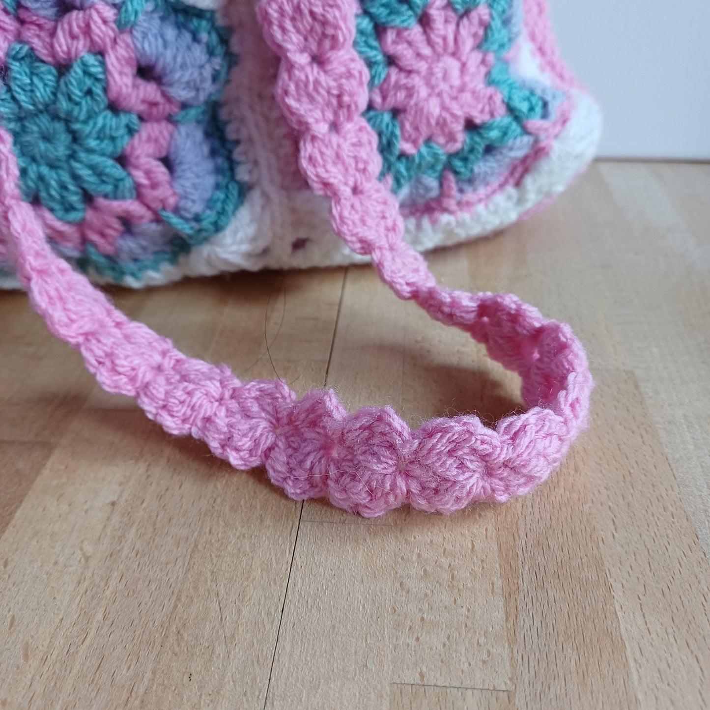 Grand sac bandoulière rose