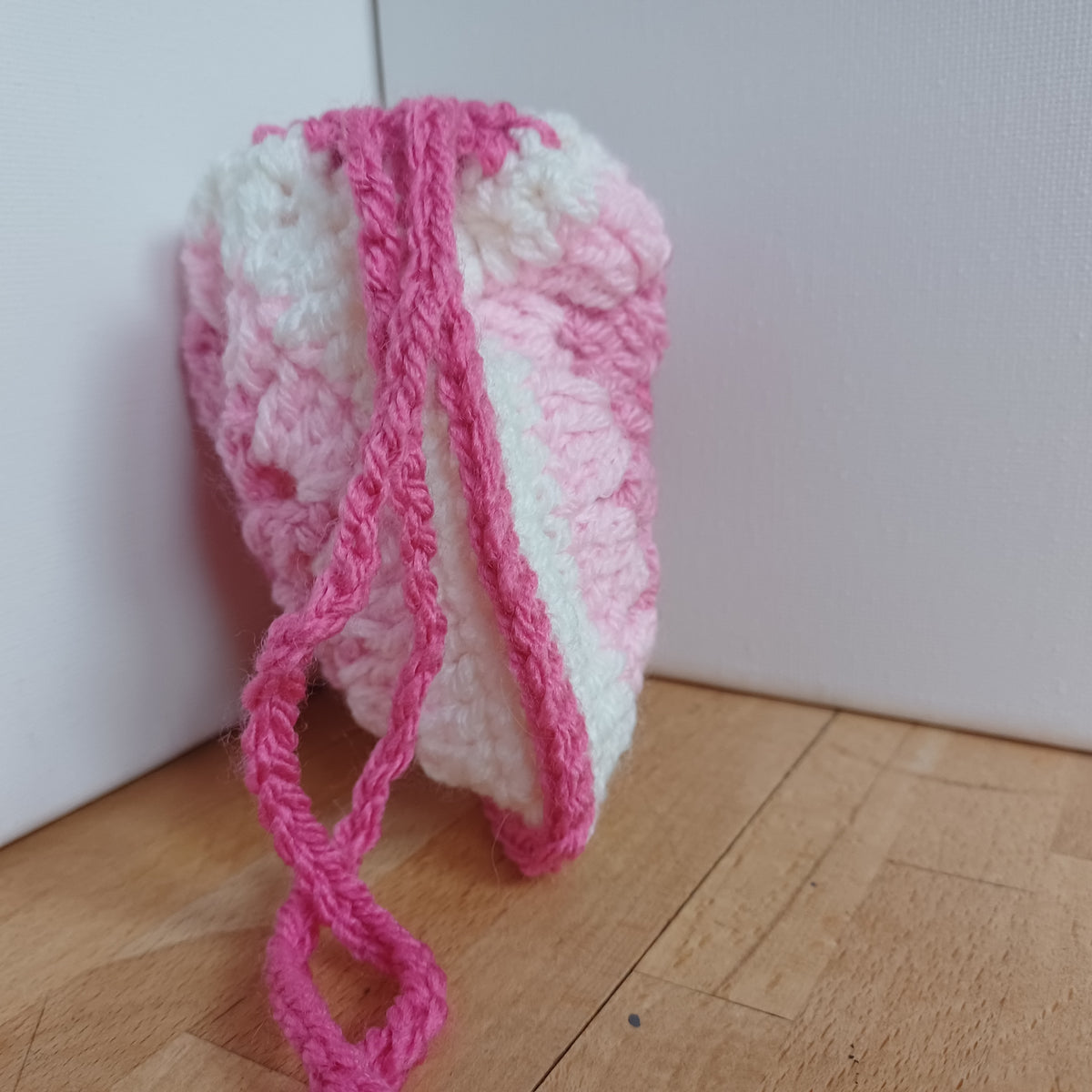 Pochon granny coeur rose