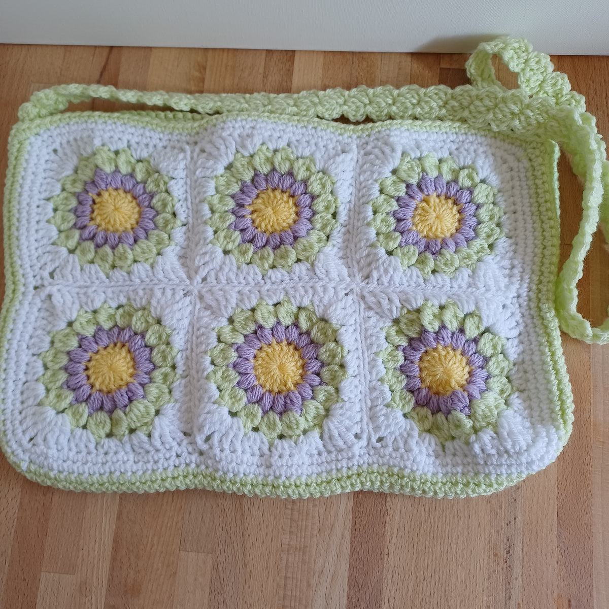 Grand sac bandoulière vert clair
