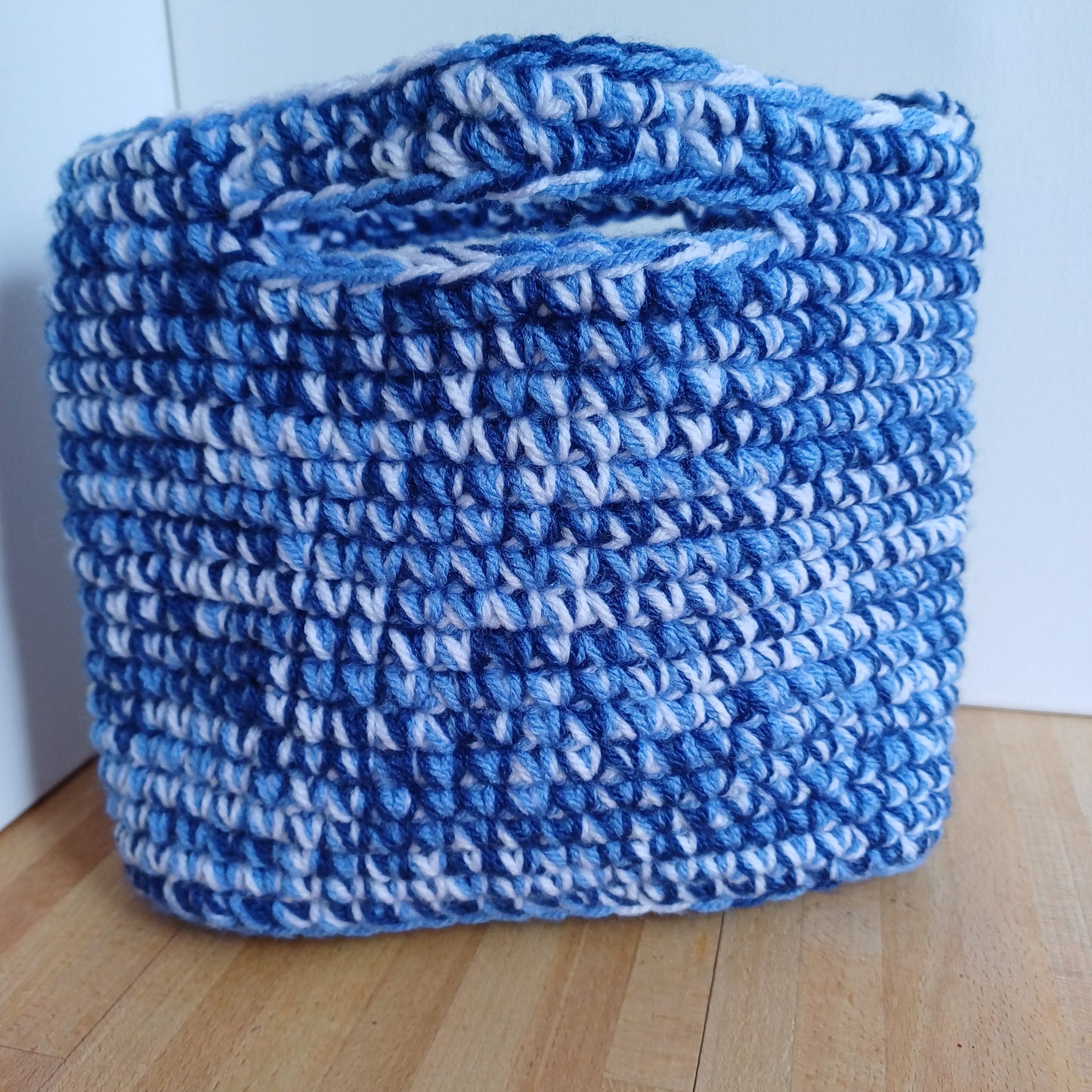 Panier sac multicolore bleu