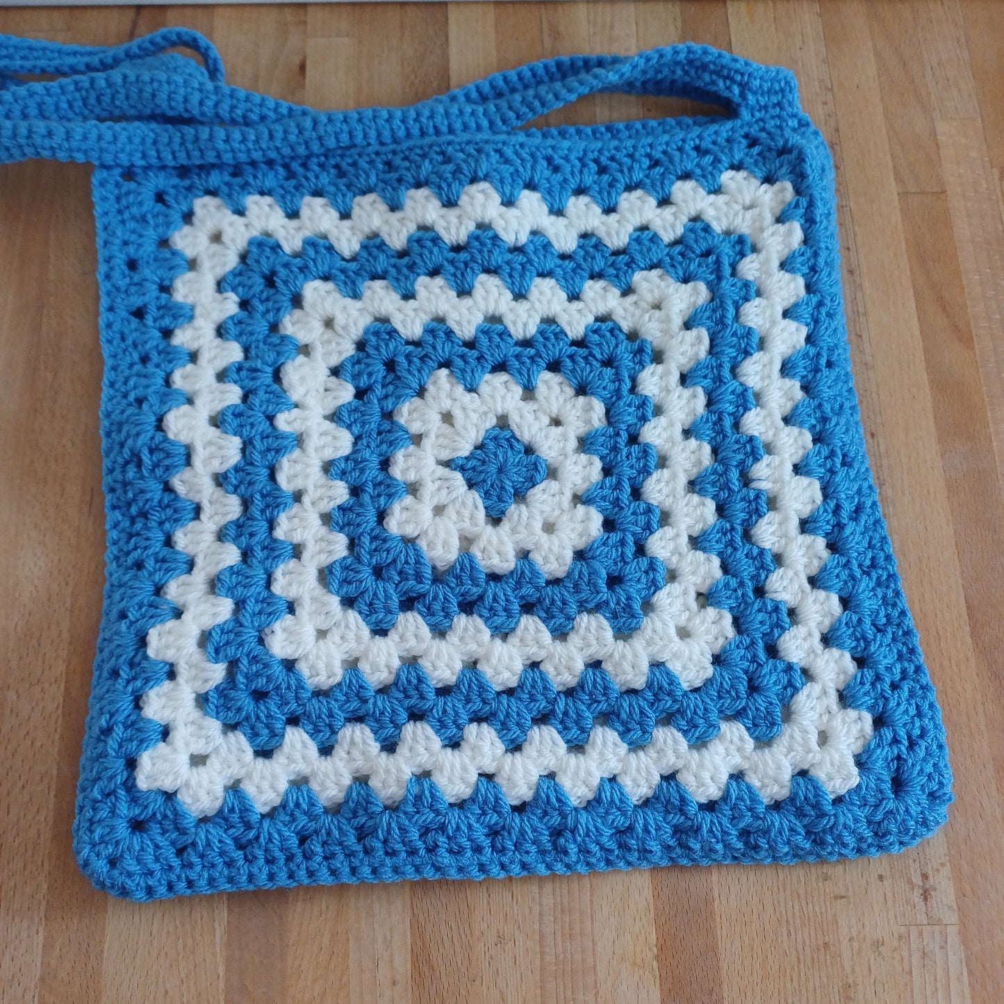 Tote bag bleu et blanc