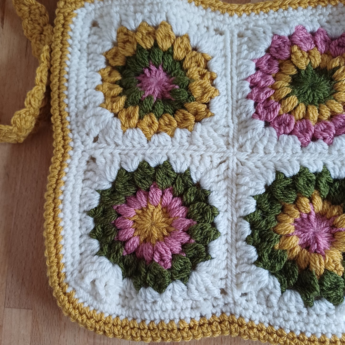 Grand sac bandoulière jaune