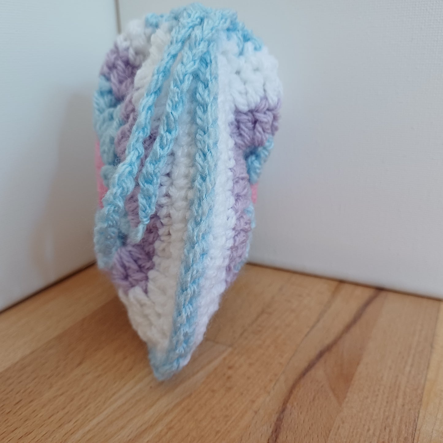 Pochon granny bleu, violet et rose