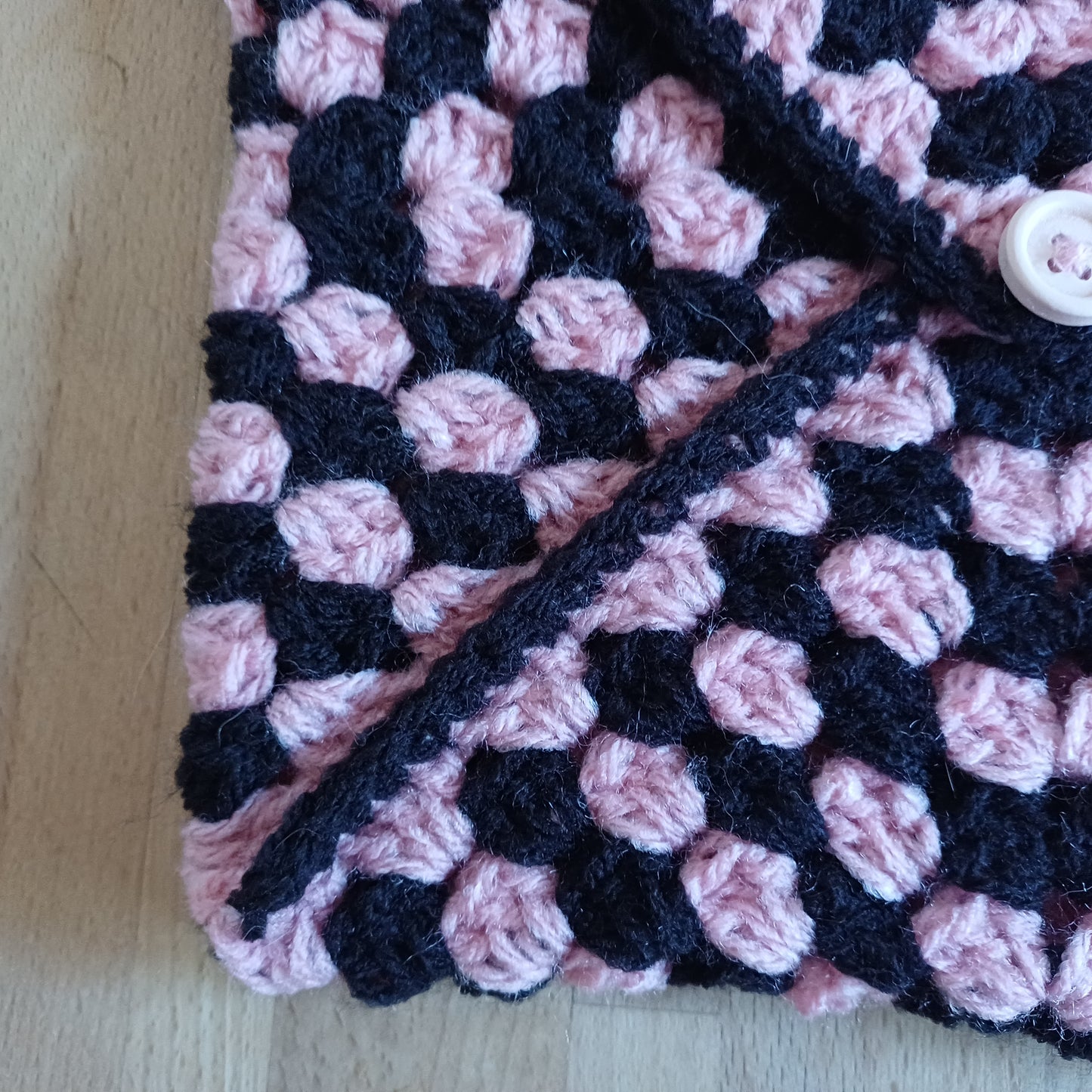 Pochette enveloppe pour livre rose et noire