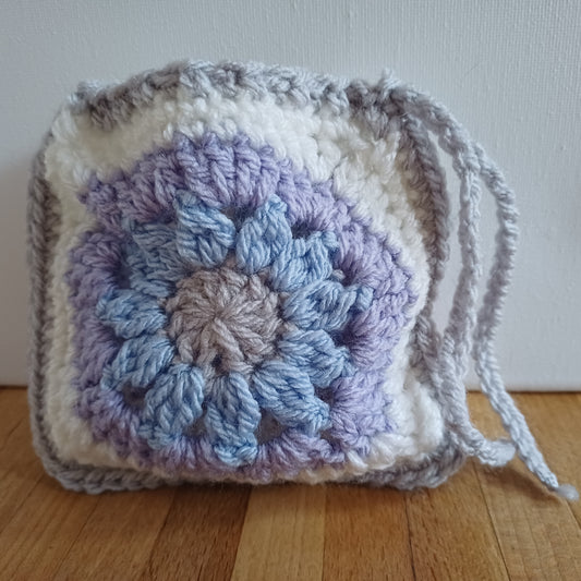 Pochon granny gris pastel