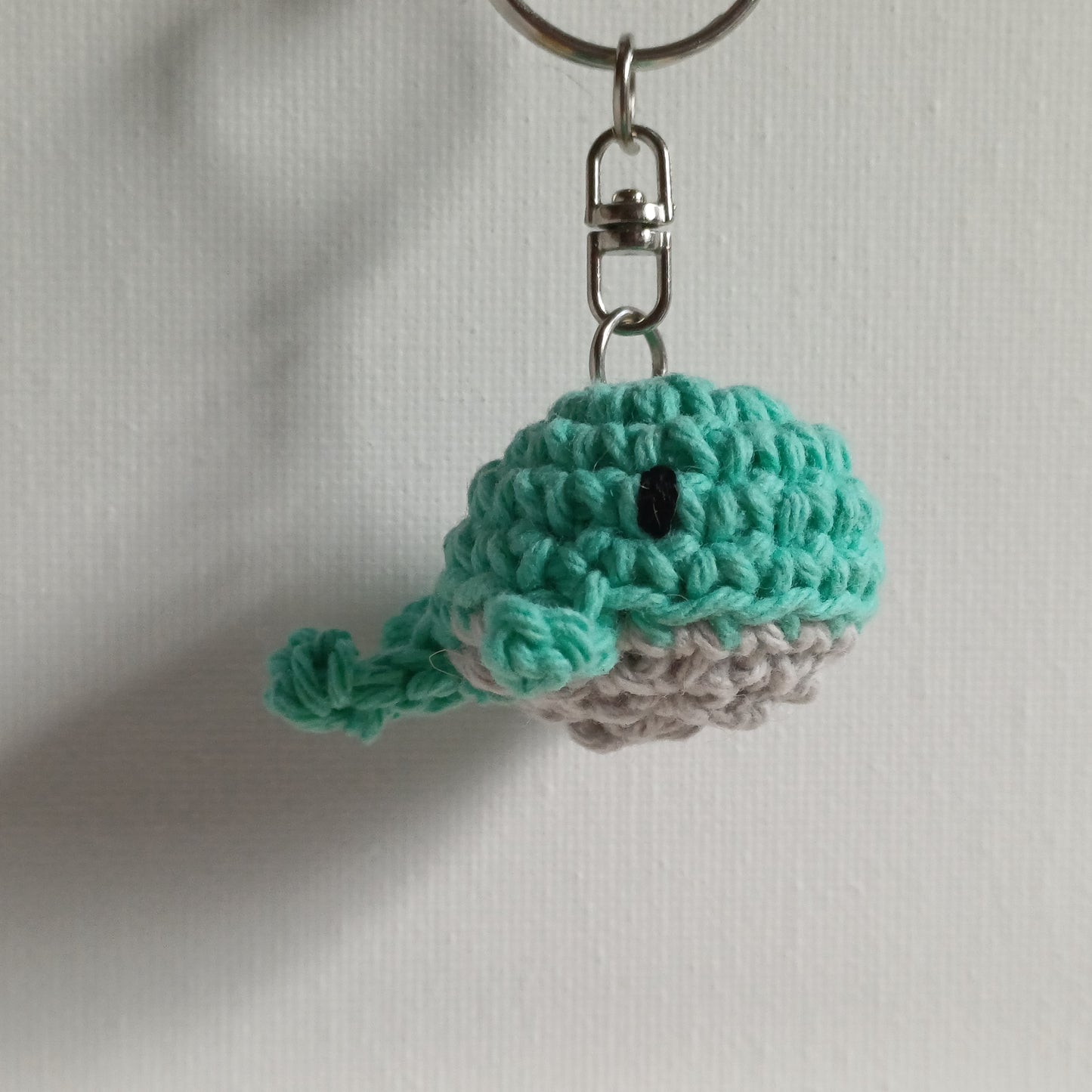 Porte-clés mini baleine verte