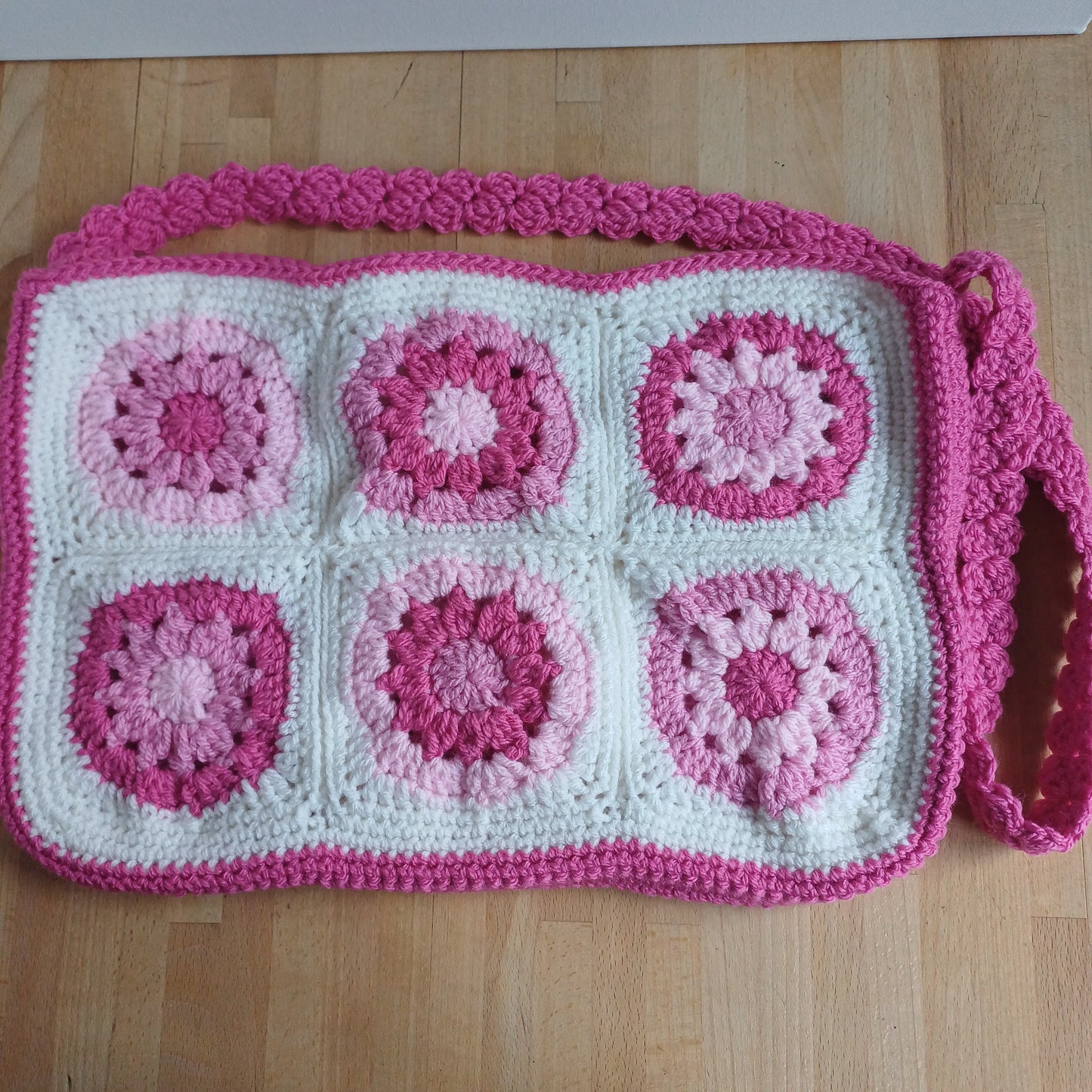 Grand sac bandoulière rose