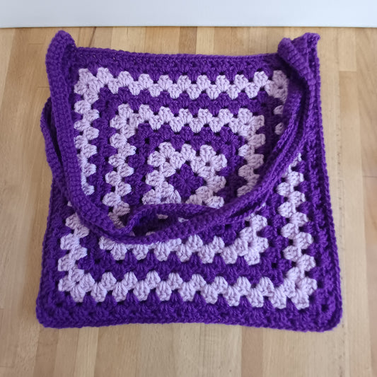 Tote bag violet et mauve