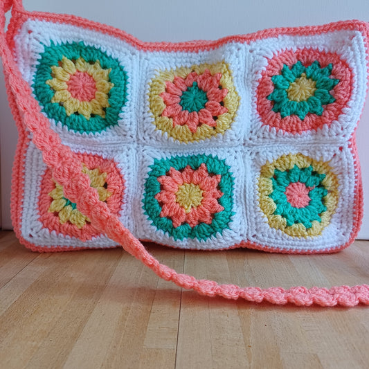 Grand sac bandoulière orange