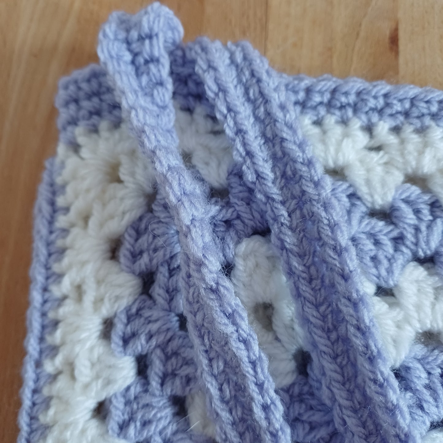Tote bag mauve et blanc
