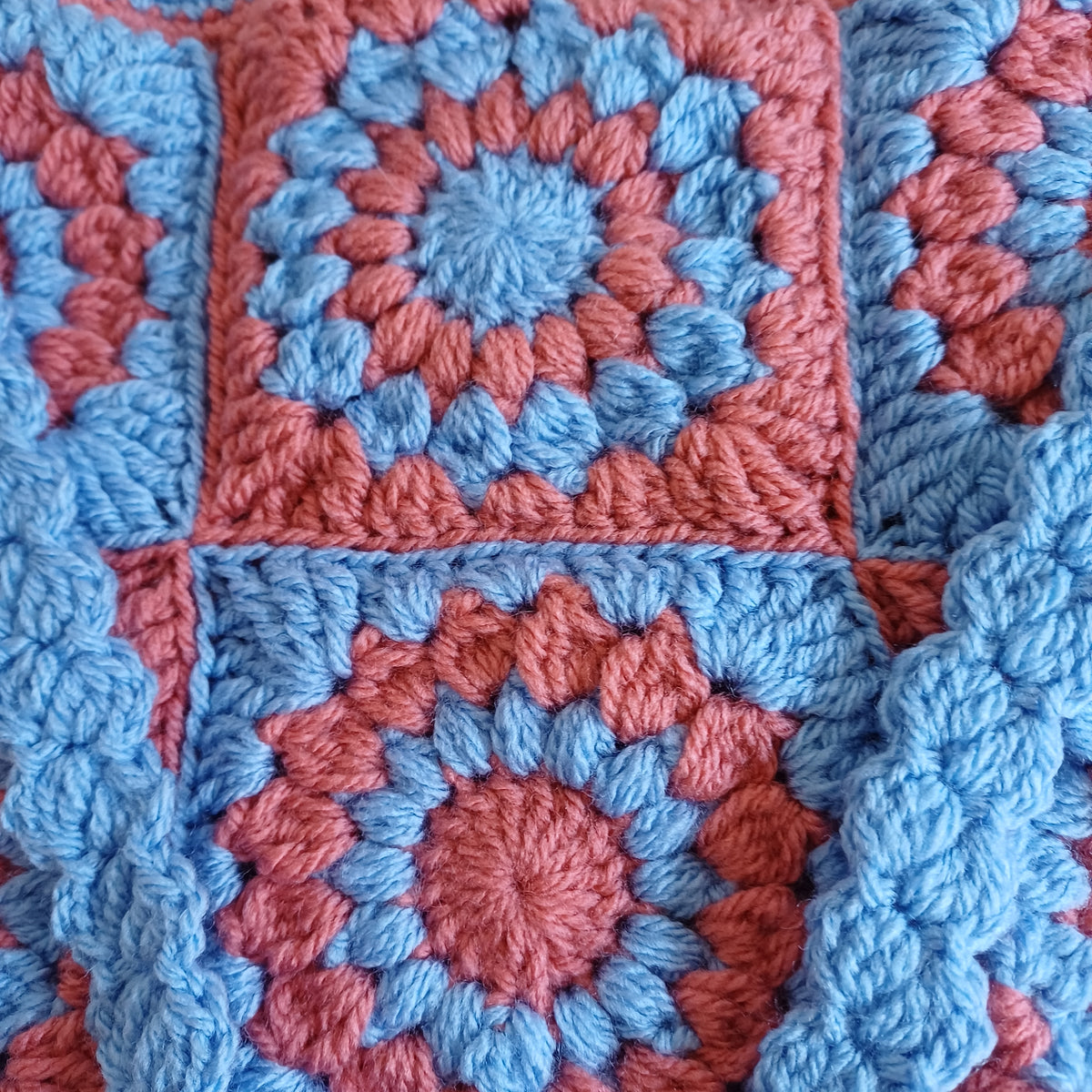 Grand sac bandoulière bleu et orange