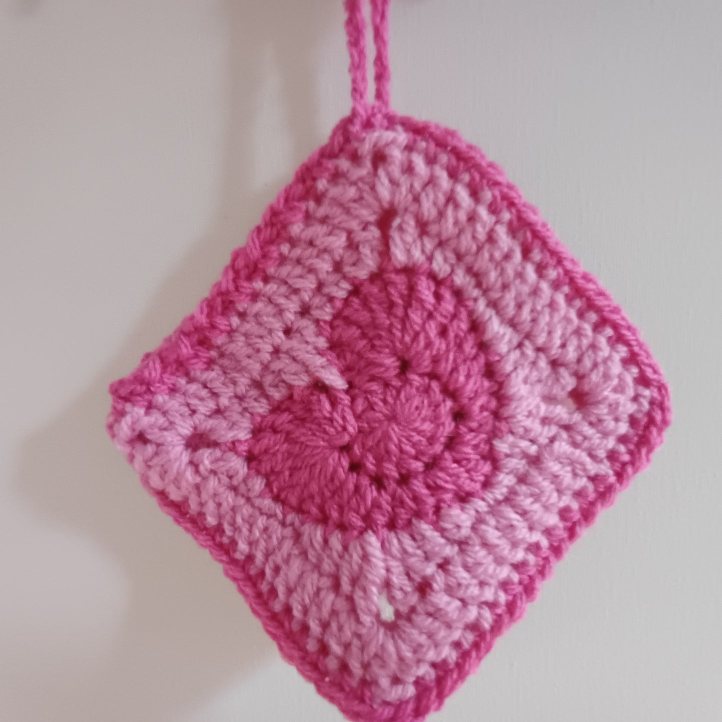 Pochon granny coeur duo de rose