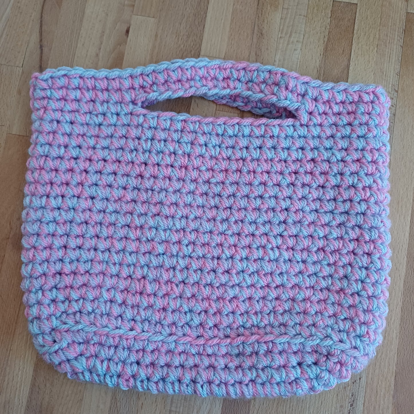 Panier sac multicolore bleu, violet et rose
