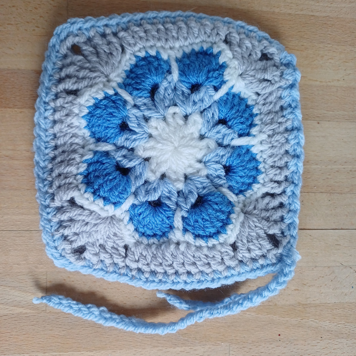 Pochon granny bleu clair