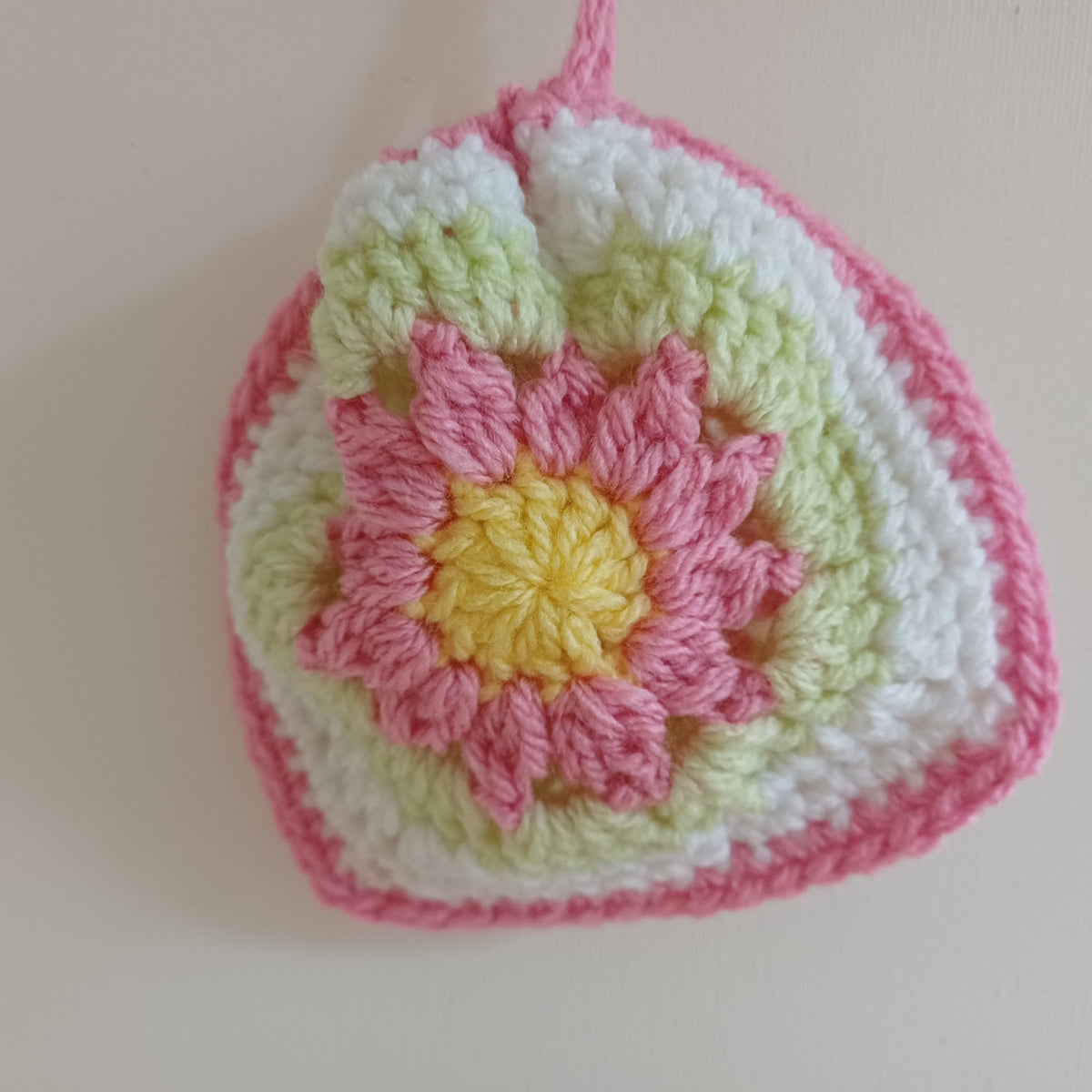 Pochon granny rose et vert clair