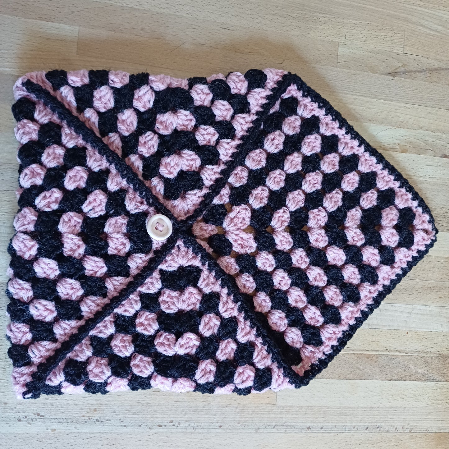 Pochette enveloppe pour livre rose et noire