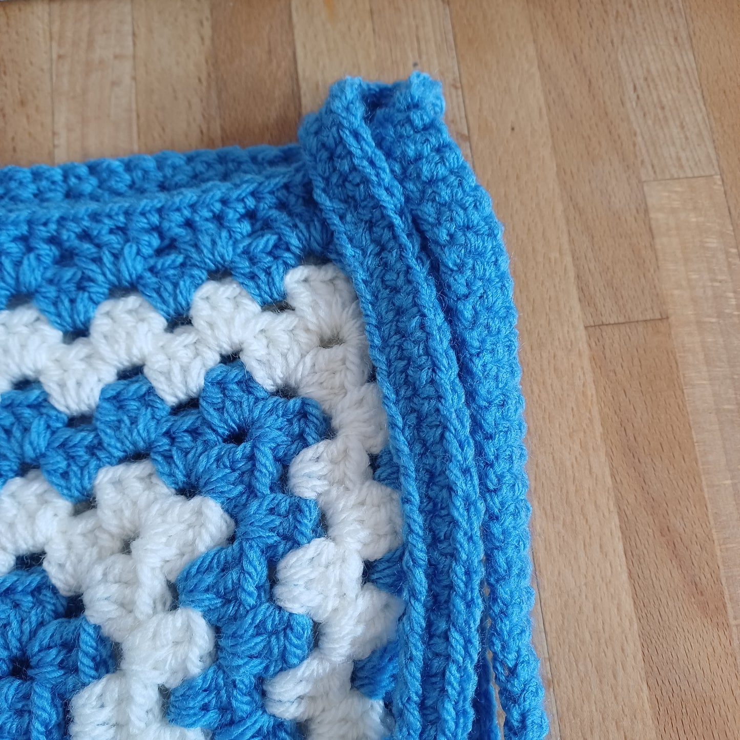 Tote bag bleu et blanc