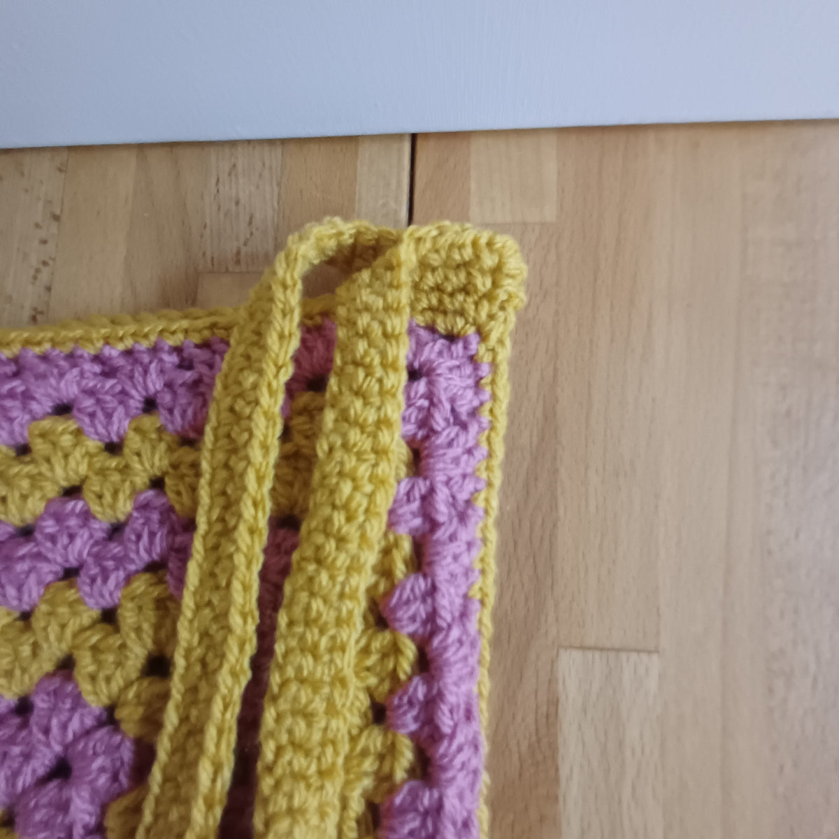 Tote bag rose et jaune