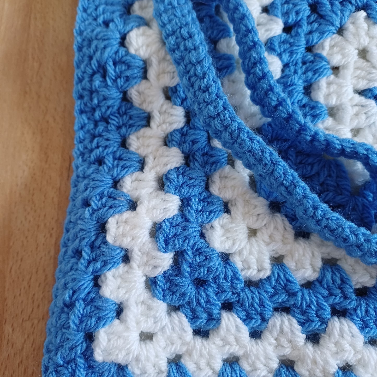 Tote bag bleu et blanc